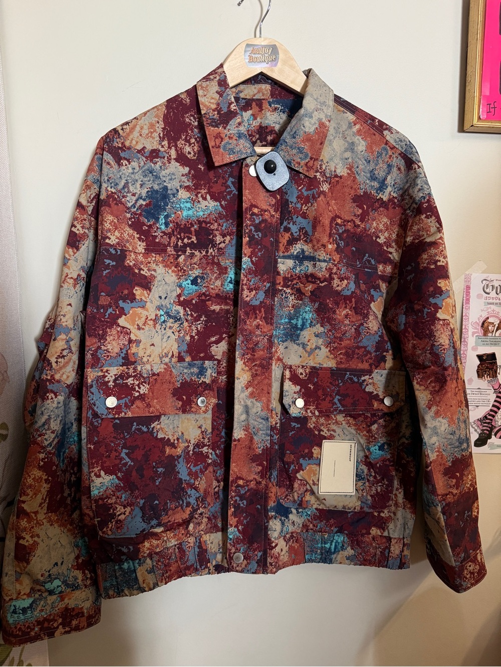 Abstract Multi-Color Patterned Jacket